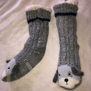 Fluffy puppy socks